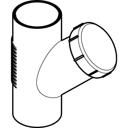 307.345.14.1 Ревизия Geberit Silent-db20 45°, с круглым окном технического обслуживания Geberit  - Вид №1