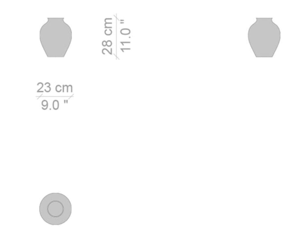Круглая фарфоровая ваза CASSINA Постскриптум ARCH-00013832 - Вид №6