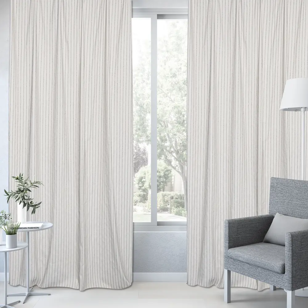 Штора на ленте Inspire Carbo 160x280 см цвет бежево-голубой 88311145 STLM-2030015  - Вид №5