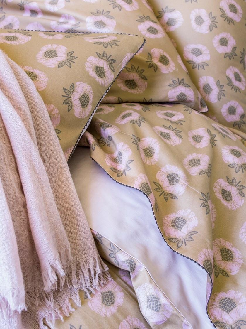 Alexandre Turpault Хлопковая наволочка с принтом и цветочными мотивами Opium sun-id-1393150 - Вид №5