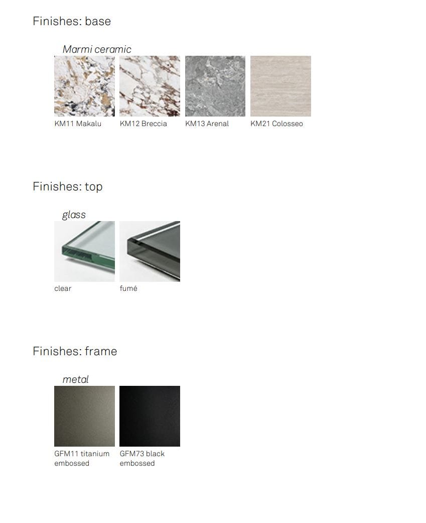 Низкий журнальный столик из хрусталя и керамики Cattelan italia BIPLANE ARCH-00099523 - Вид №6