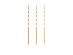 Напольная вешалка из дуба и пластика