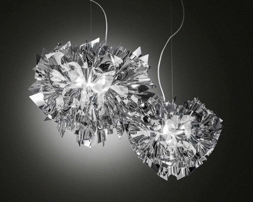 Подвесной светильник Veli Medium Silver от Slamp VEL78SOS0001S_000 SLAMP ДИЗАЙНЕРСКИЕ 243572 Серебряный  - Вид №2