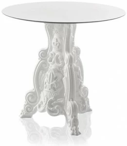 SLIDE Круглый садовый стол из полиэтилена Design of love