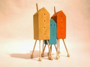 ICI ET LÀ Скульптура из массива дерева  Mas01