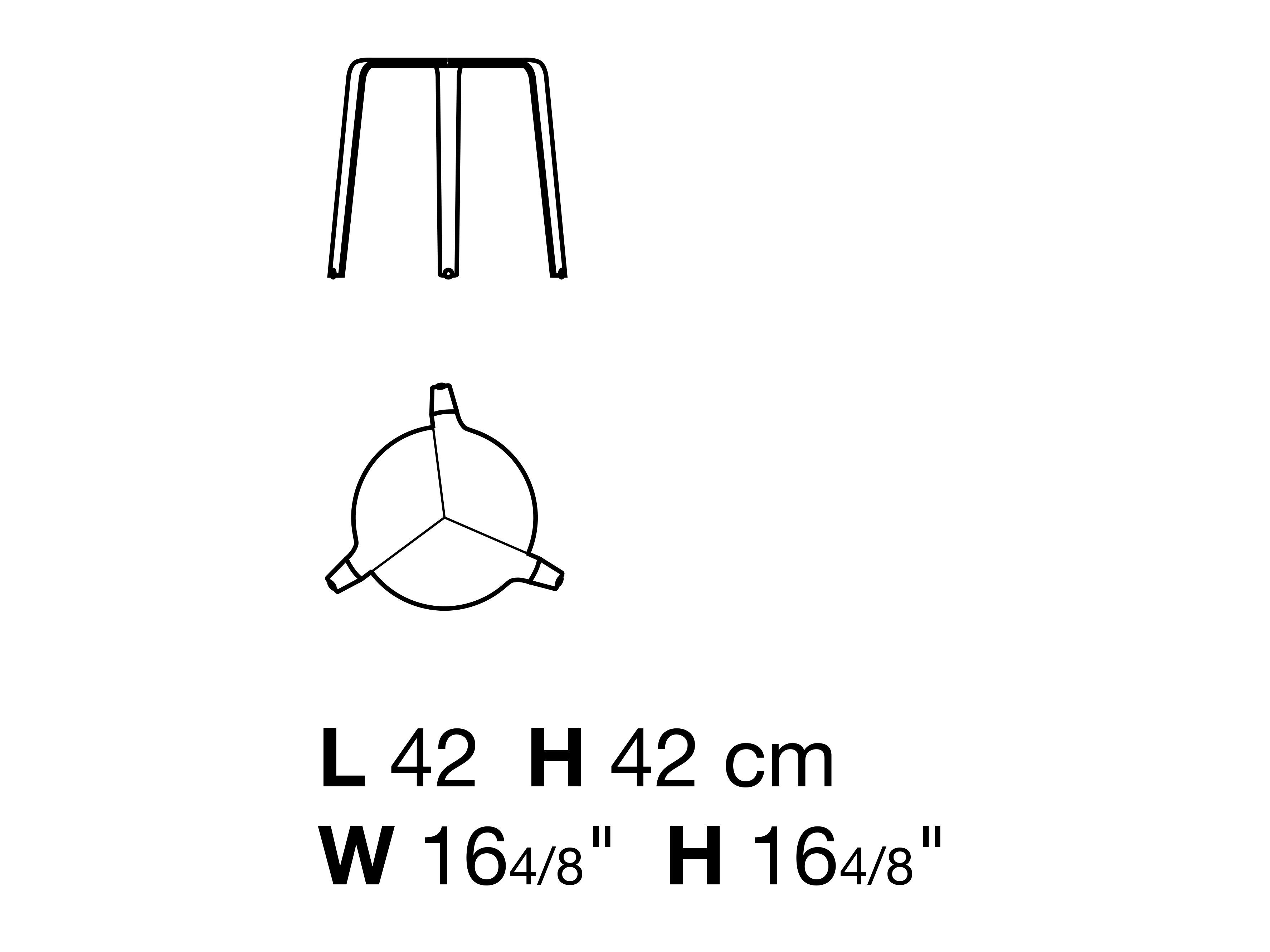 Алюминиевый стул / журнальный столик Kristalia палитра ARCH-00146380 - Вид №8
