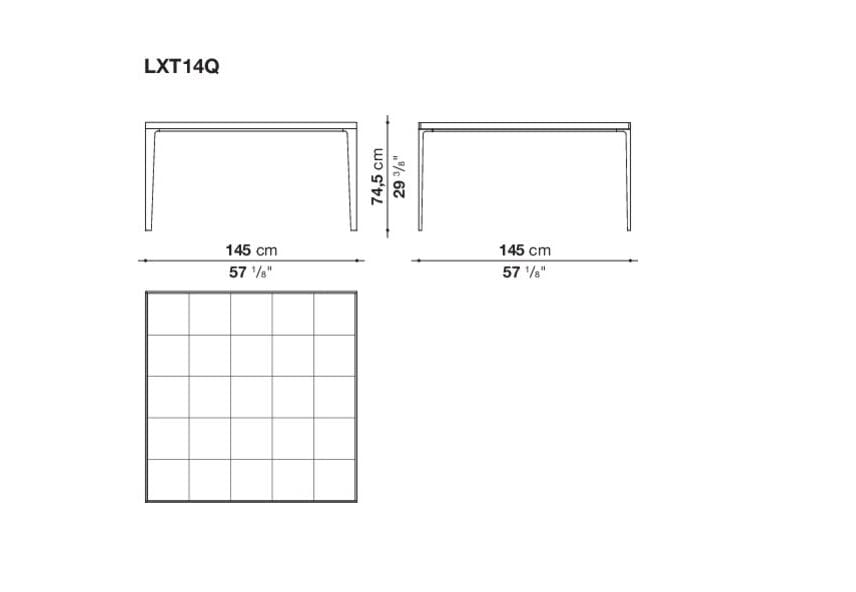 Квадратный деревянный обеденный стол Maxalto ARCH-00038661 - Вид №5