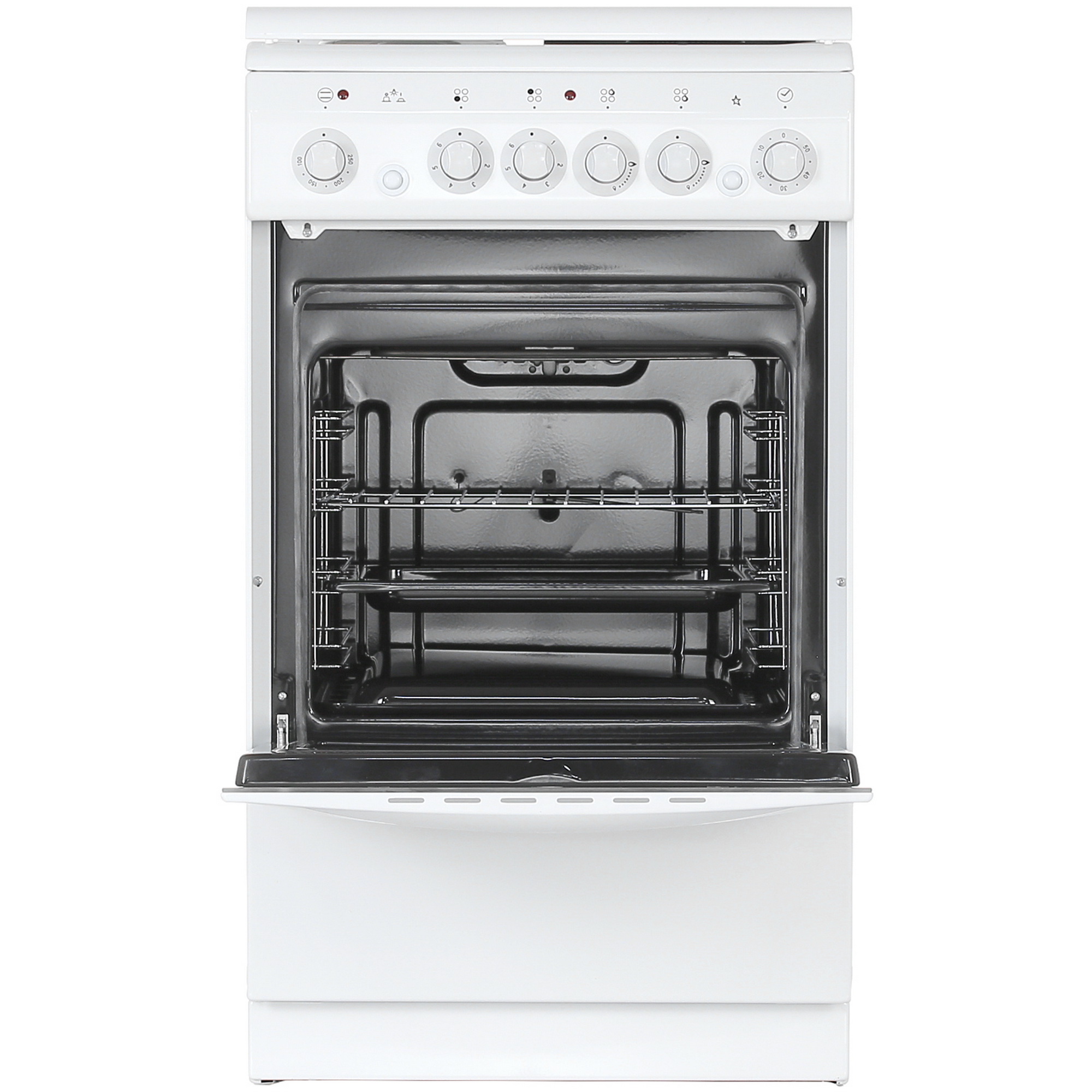 5301110 Комбинированная плита De Luxe 506022.05гэ (кр) чр 030 белый STDN-0131455 - Вид №6