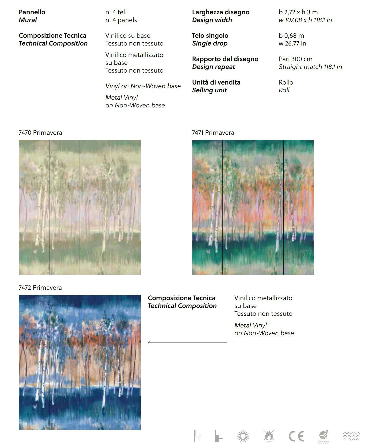 Обои с цветочными мотивами Jannelli&Volpi СП 103 весна ARCH-00128876 - Вид №3