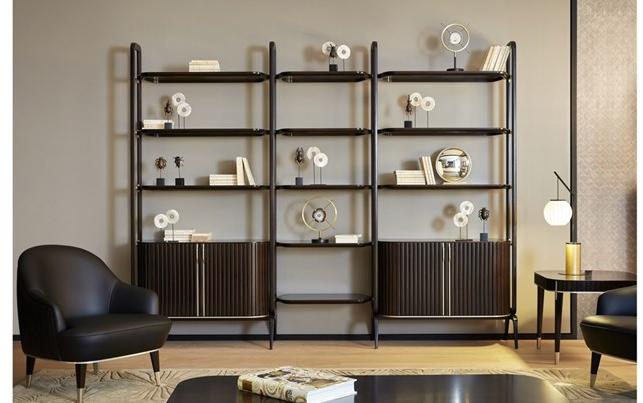 Roche Bobois Открытый книжный шкаф из вишневого дерева Eden-rock sun-id-1398219 - Вид №1