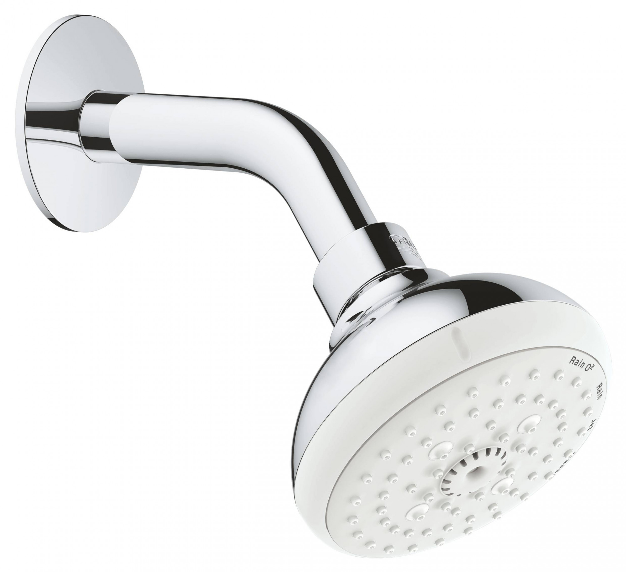 Комплект верхнего душа GROHE Tempesta New IV с кронштейном,  9,5 л/мин, хром (27870001)