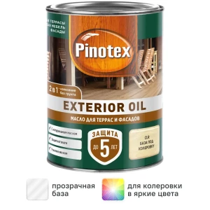 Защитное масло Pinotex Exterior Oil (CLR) цвет прозрачный 0.9 л