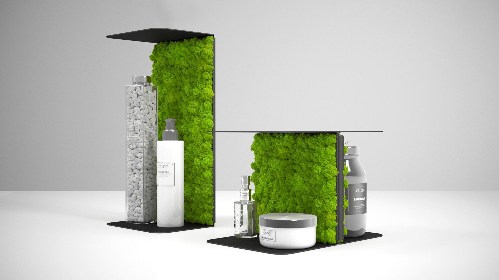 Звукопоглощающая полка из мха GREENMOOD ORIGAMI ARCH-00074294 - Вид №2