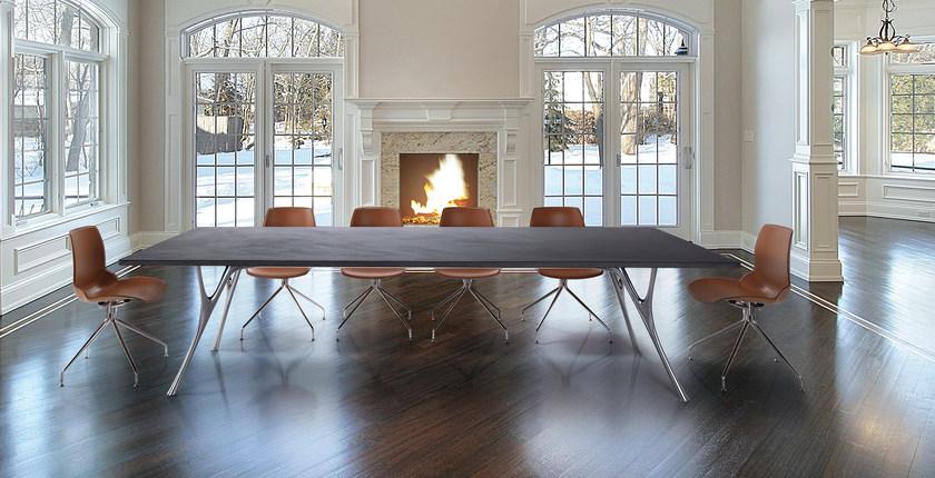 Caimi Brevetti Стул на козелке в коже Kaleidos sun-id-1435043 - Вид №3