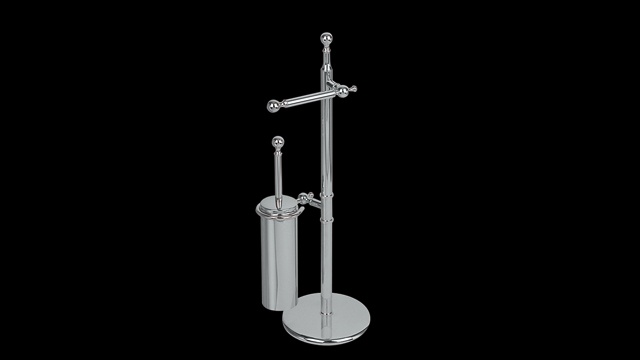 RE635 Стойка напольная с бумагодержателем и ёршиком, h 69 cм. bagno&associati Complementi Bagno & Associati