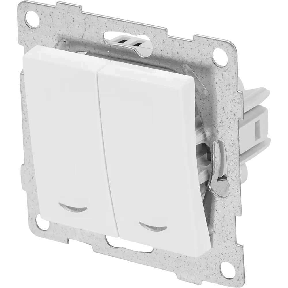 Выключатель GUSI Electric Classic с индикацией в жемчужном исполнении 83864315 Ugra STLM-0045180 - Вид №1