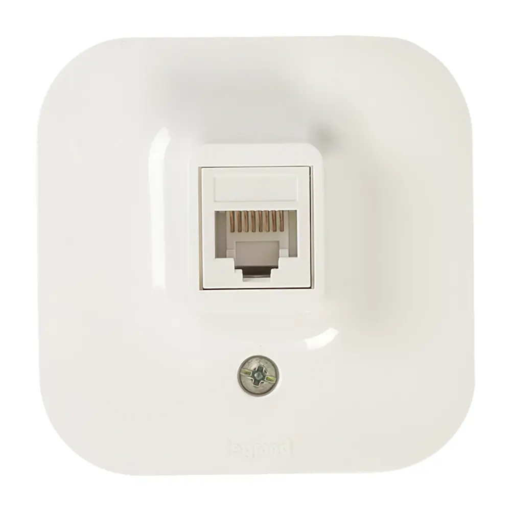 Компьютерная розетка Legrand Quteo RJ45 для сетевых подключений 16154291 STLM-0006597