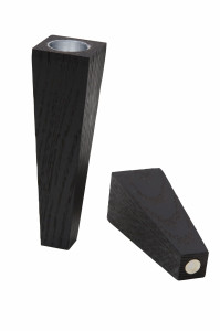 982910 Магнитные подсвечники для высоких свечей (черный дуб) 3x9/3x12см, набор 2шт;LIND DNA