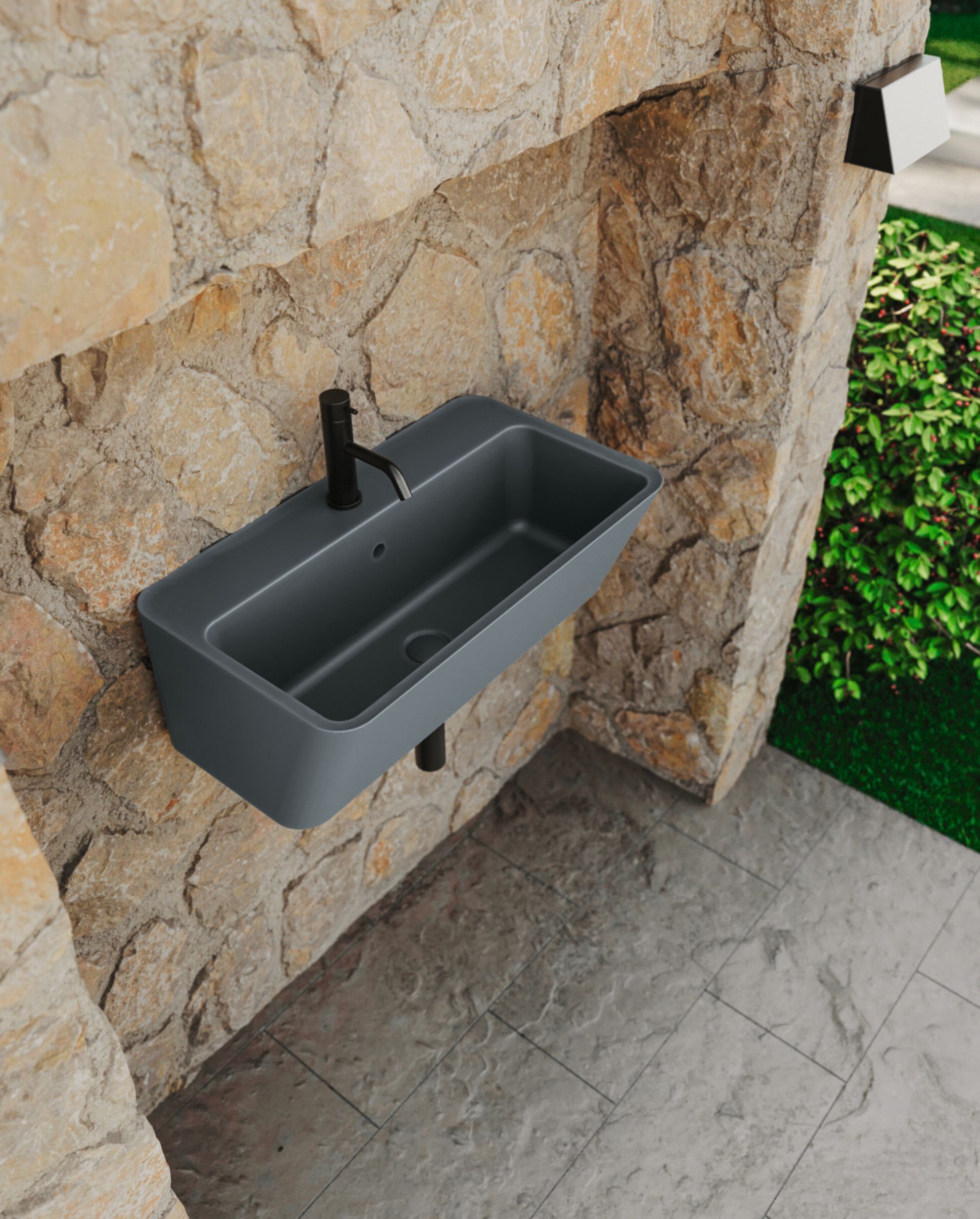 Керамическая прямоугольная подвесная раковина COLAVENE Wynn ARCH-00025369 - Вид №8