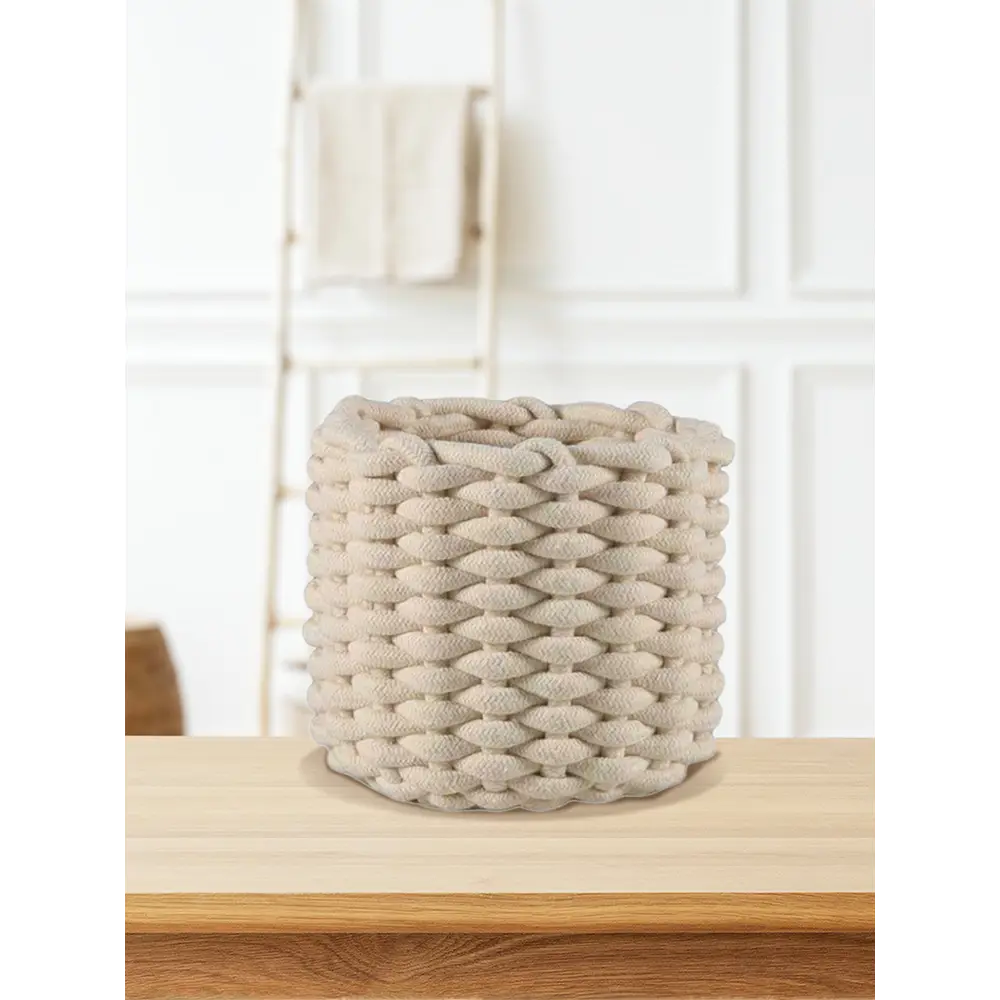 Корзина для хранения Zenfort Вологда 5л текстиль бежевый Этна STLM-2155360 - Вид №2