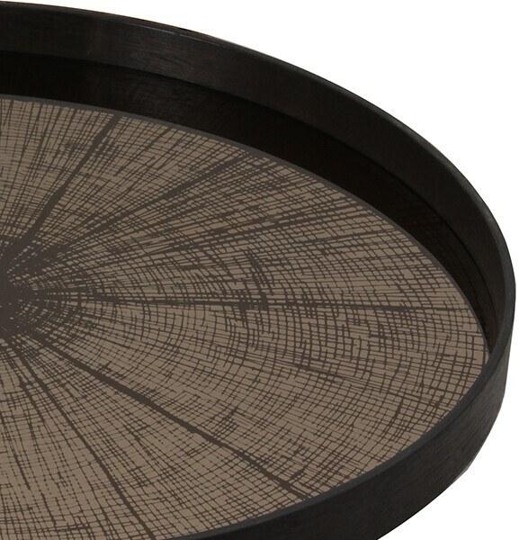 Ethnicraft Круглый поднос из дерева и стекла Classic 20407 - Вид №2