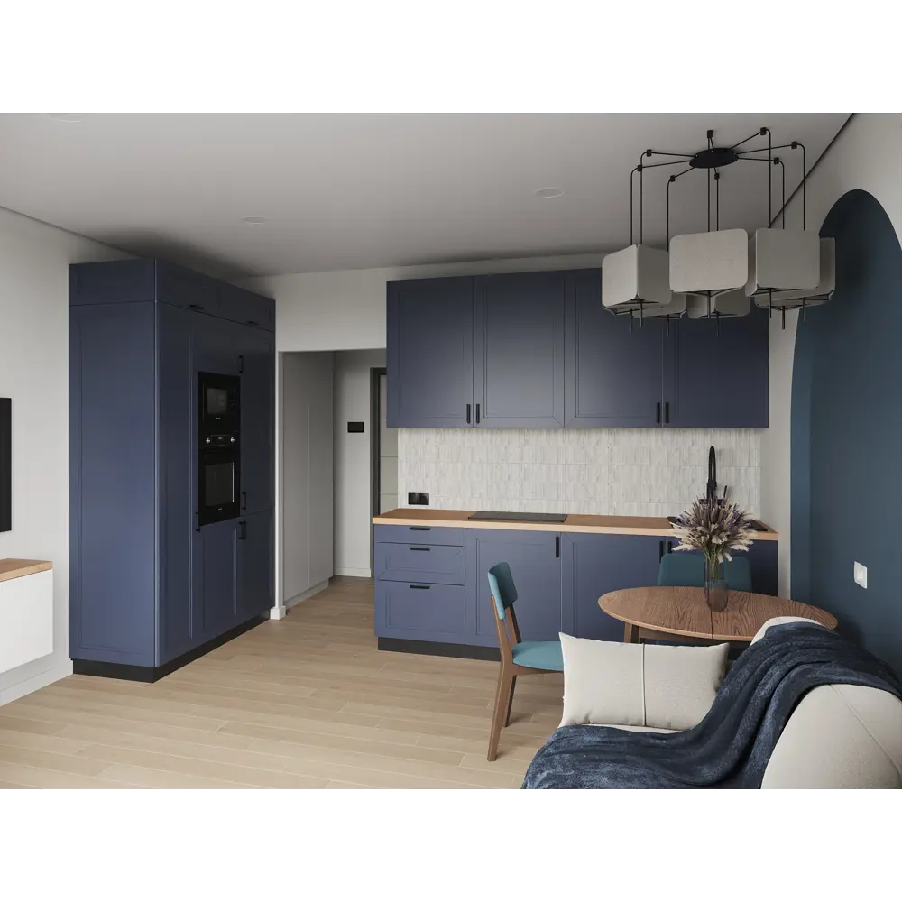 Фасад кухонный KONSENSA Котлас синий с геометрической филенкой 15×102 см 89409644 STLM-1580642 - Вид №6