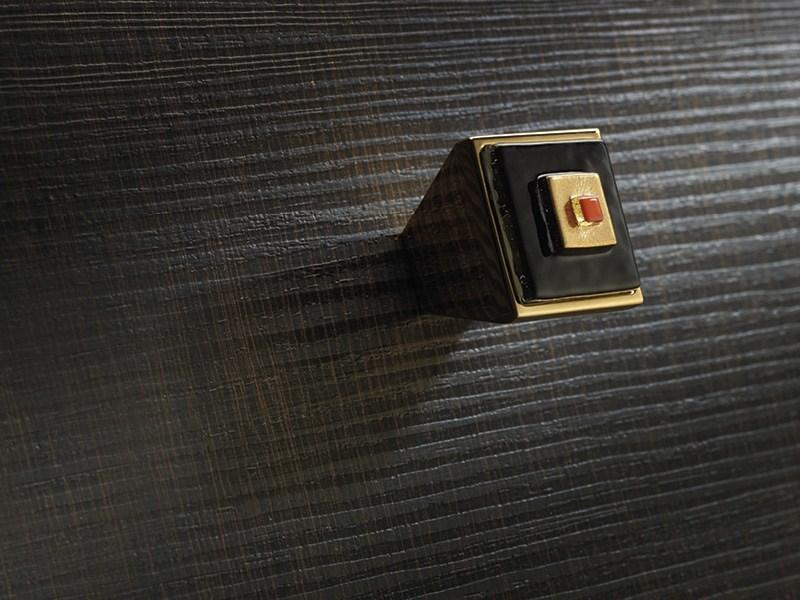 LINEA CALI' Ручка со стеклянной вставкой из замака Brera square 207pb0024/30 - 24/26 - Вид №2