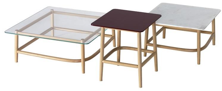 Wiener GTV Design Квадратный деревянный журнальный столик Single curve sun-id-1505347 - Вид №4