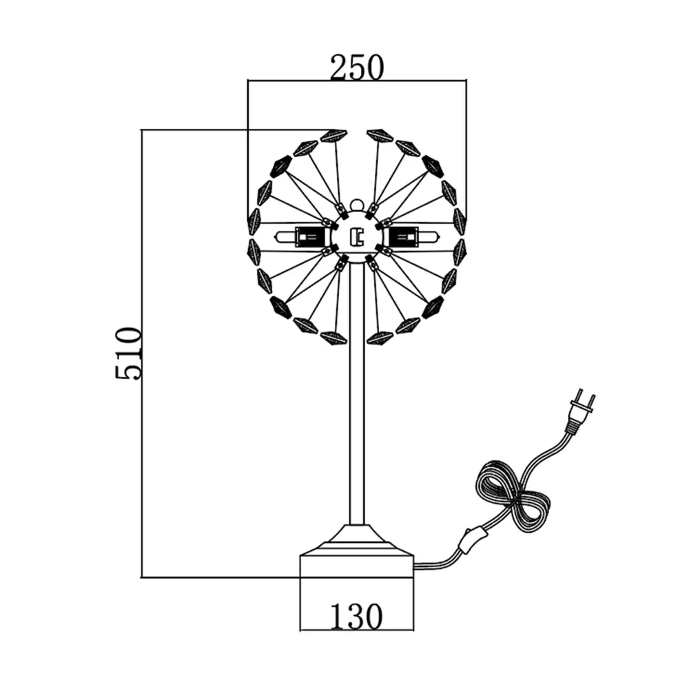 Настольная лампа Estares Nessa цвет золото STLM-2003319 - Вид №6