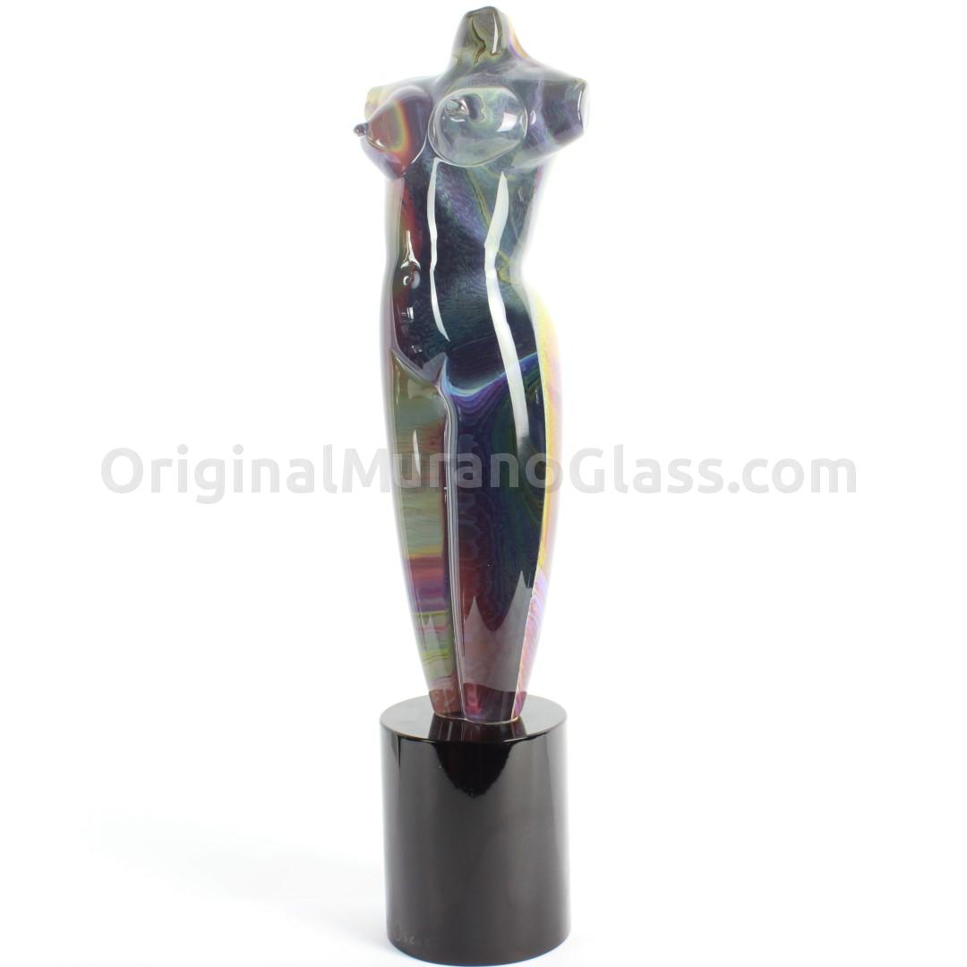 395 ORIGINALMURANOGLASS Скульптура Женский бюст -автор Oscar Zanetti - муранское стекло OMG  см  - Вид №1