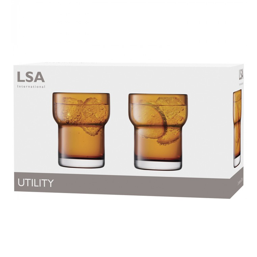 G1323-11-835A Набор из 2 стаканов utility 300 мл охра LSA International  - Вид №8