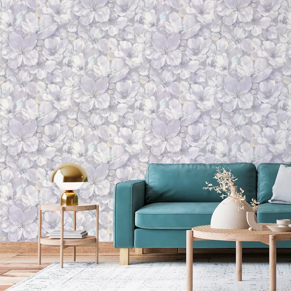 Обои флизелиновые Аспект Ру Виола фиолетовые 1.06 м 70431-64 STLM-2033426 - Вид №2