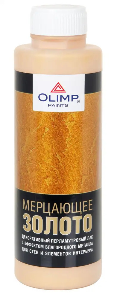 Декоративный лак Olimp с перламутровым золотым мерцанием для интерьера 84391825