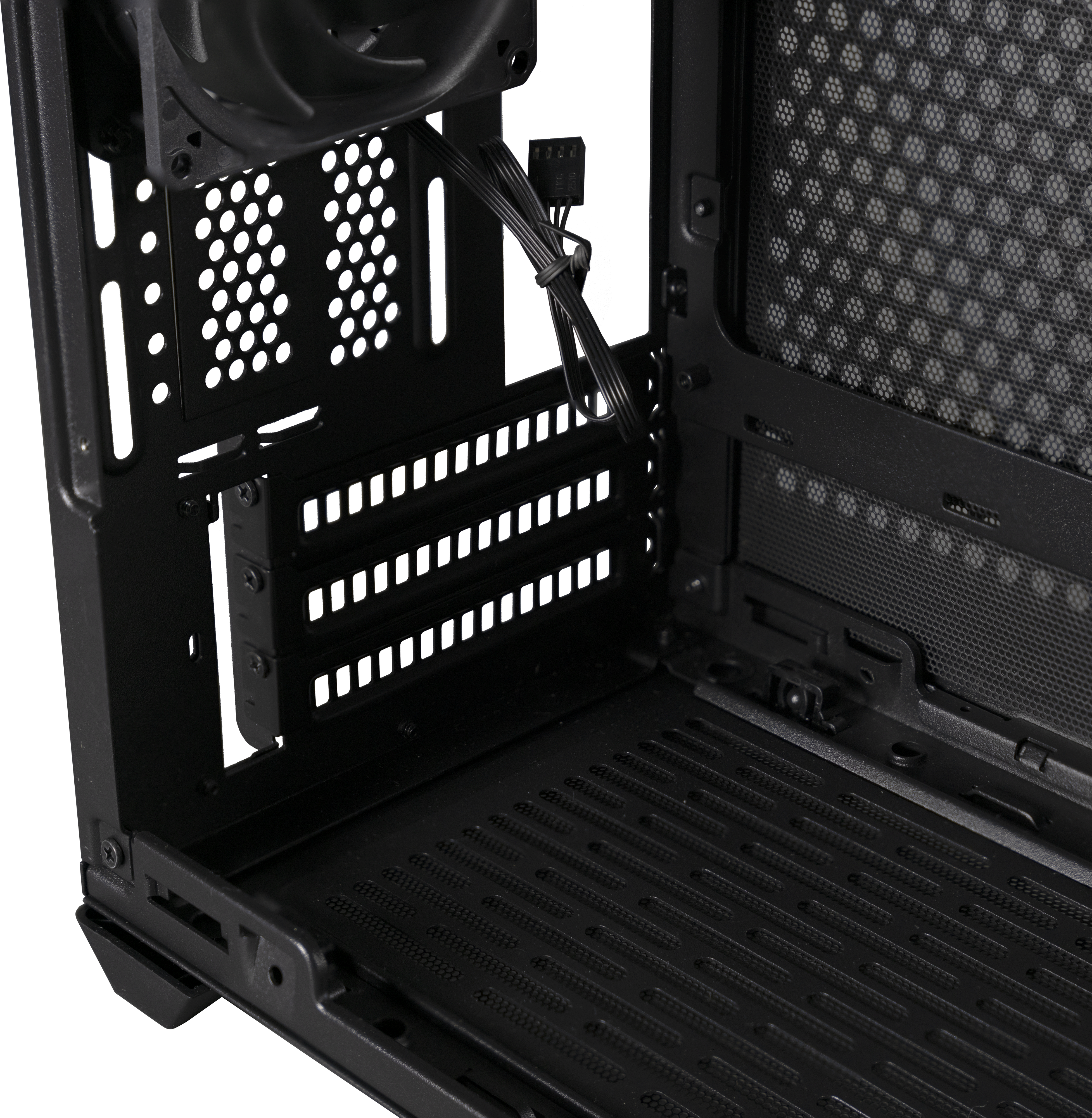 MCB-NR200-KNNN-S00 masterbox nr200, usb3.0x2, 1x92 fan, 1x120 fan, black, steel panel, w/o psu, mitx Cooler Master Cooler Master MasterBox Santreyd  - Вид №7