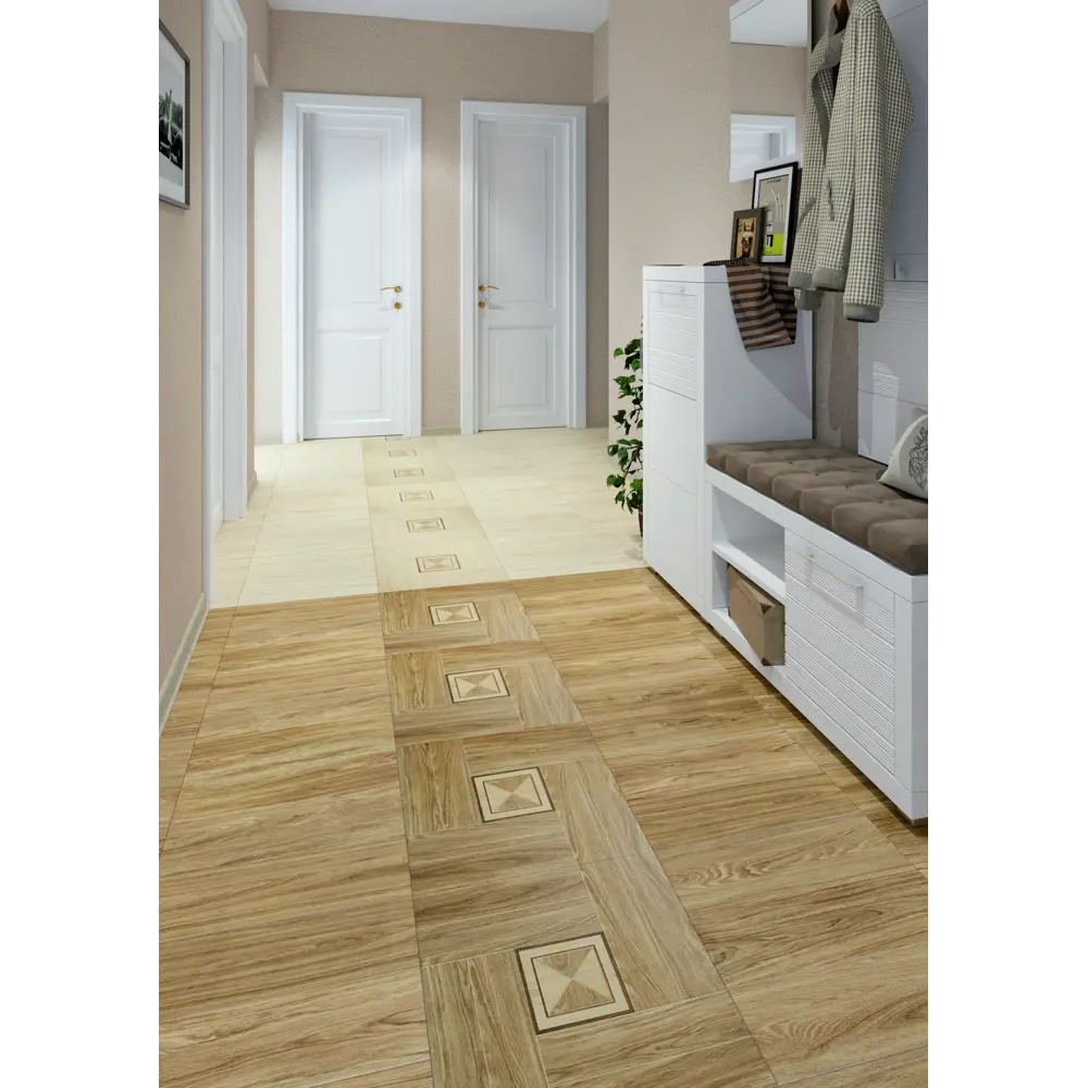 Керамогранит LB Ceramics Twister 45x45 см 1.62 м² цвет бежевый STLM-2029233 - Вид №4