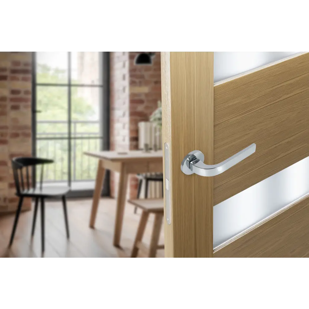 Дверные ручки Edson EDS-93H-R2 на розетке, хром 85168440 STLM-0059325 - Вид №8