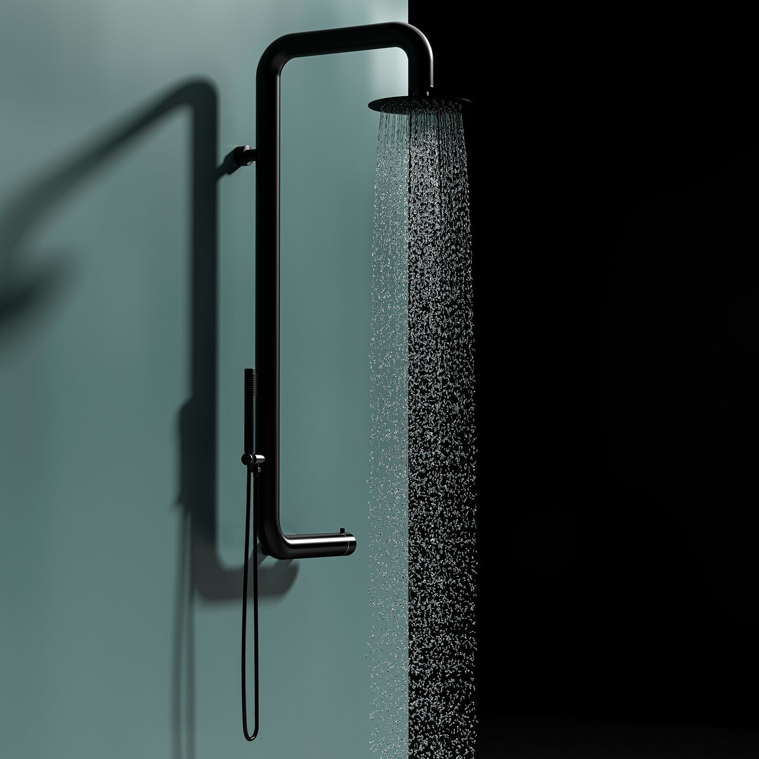 Настенный душ из нержавеющей стали с ручным душем SINED CABRAS ARCH-00025600