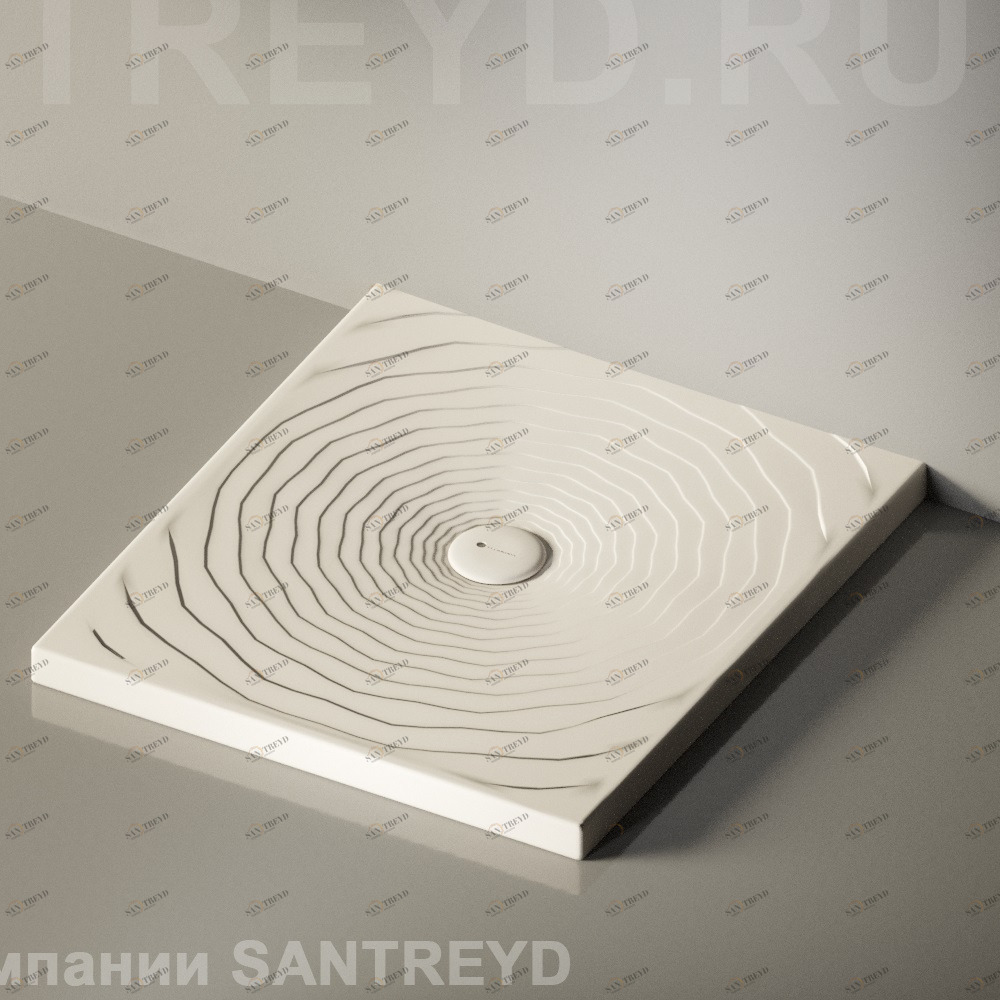 Flaminia WATER DROP Душевой поддон 80 см бежевый DR80.9003 Ceramica Flaminia DR809003