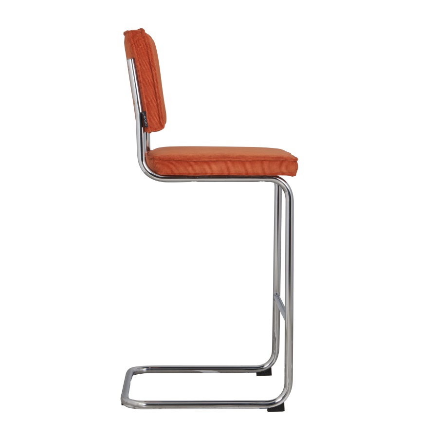 Стул барный Ridge Rib оранжевый Zuiver 1500201 - Вид №3