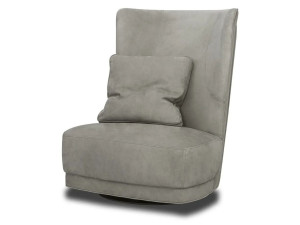 Кожаное вращающееся кресло bergère