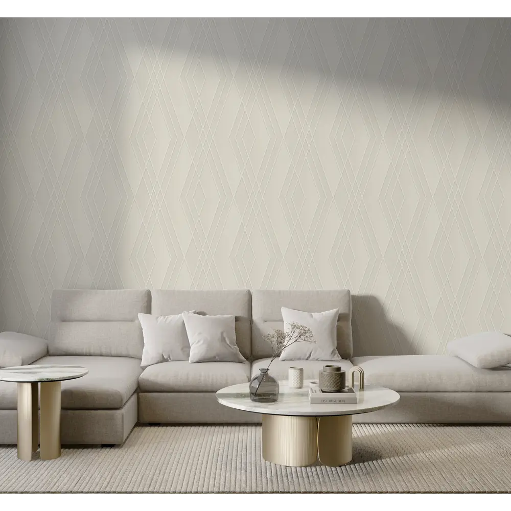 WALLSECRET Enigma - Флизелиновые обои молочного оттенка для элегантного интерьера 89346550 STLM-0815906 - Вид №4