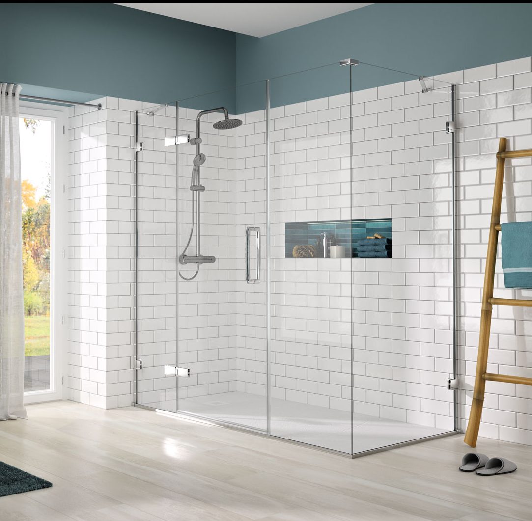 Дверь душевая для установки с боковой панелью GHD1100H Или R Merlyn Arysto Хромированный 