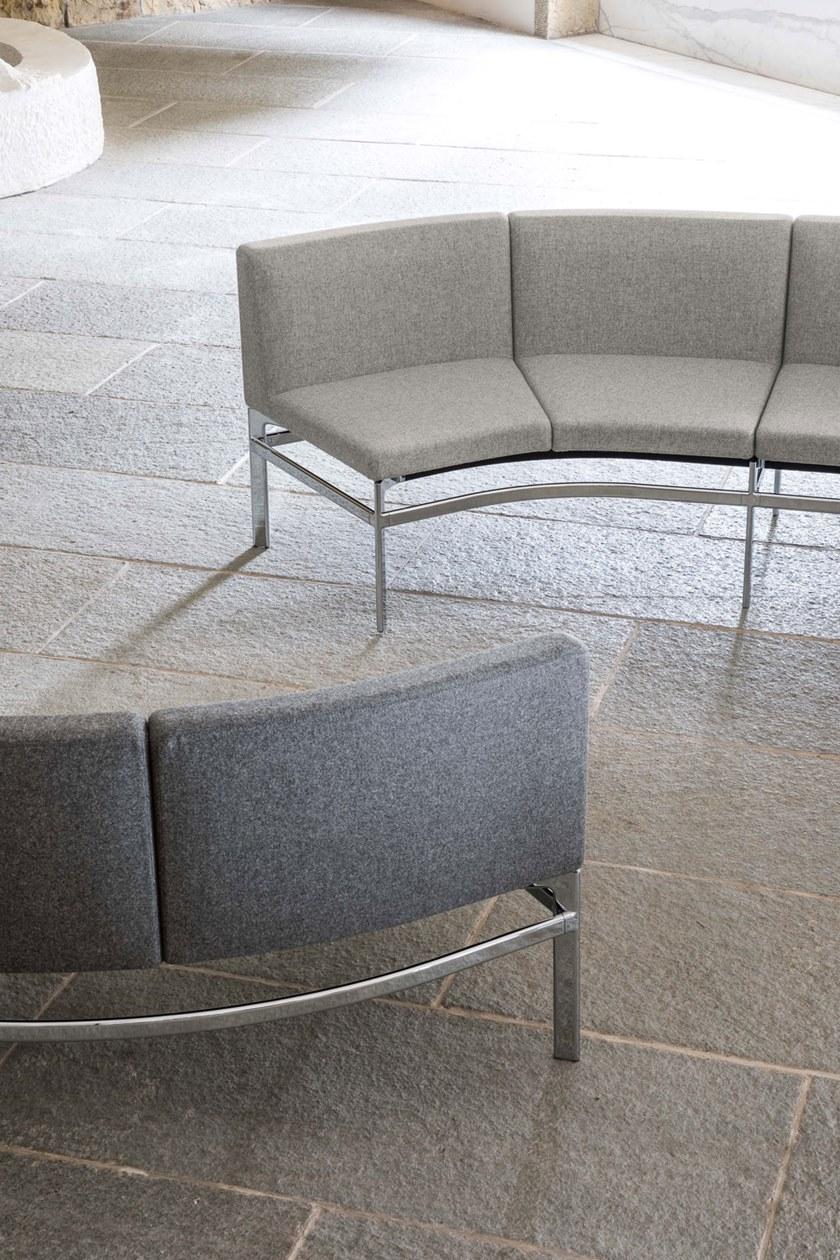 Luxy Изогнутый модульный диван из ткани Ponte sun-id-1503206 - Вид №2