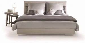 Flexform Двуспальная кровать со съемным чехлом из ткани Magnum