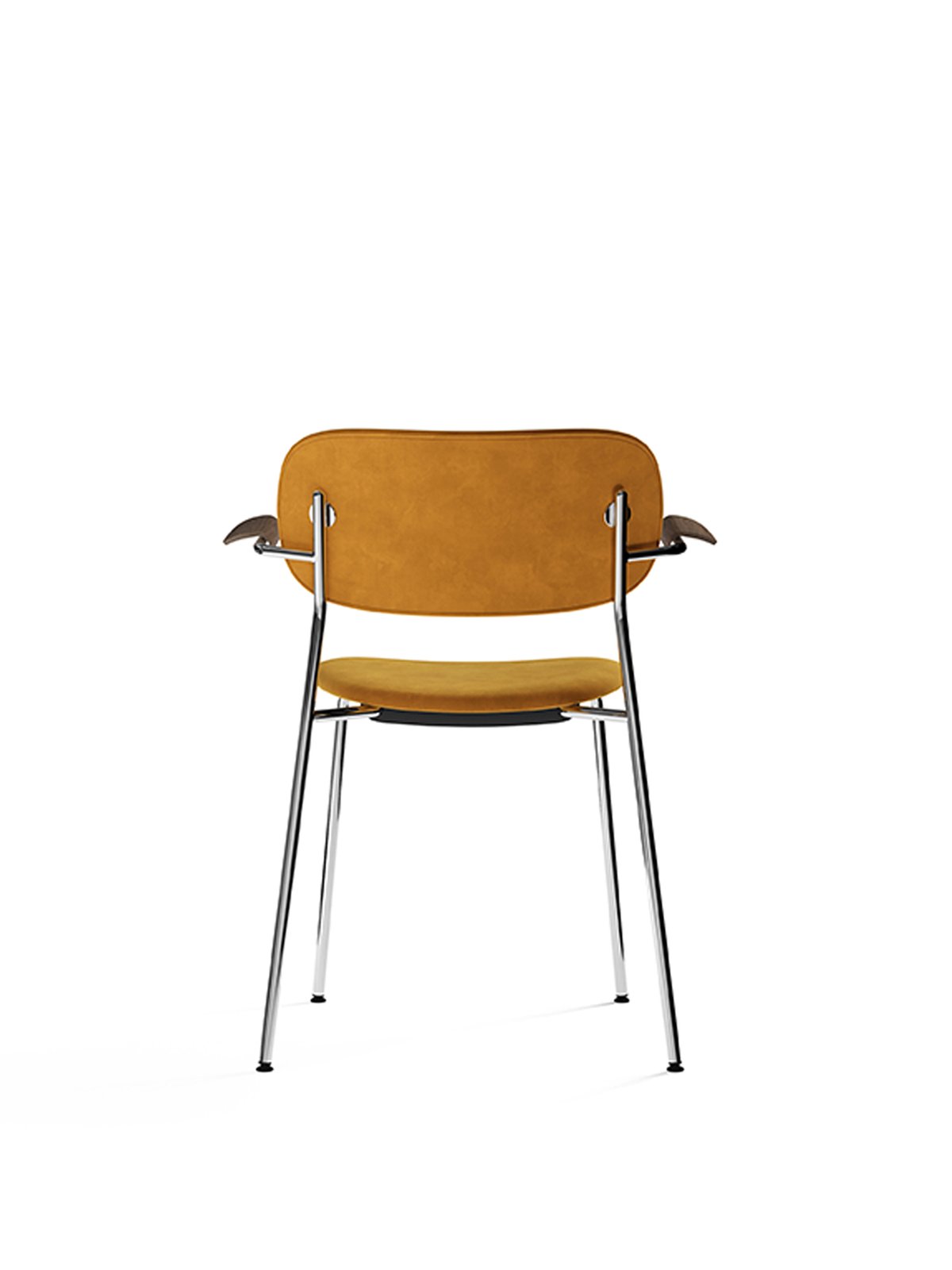 1110004-020300ZZ MENU Обеденный стул, полностью обитый, с подлокотником, Хром Дуб натуральный | Дакар 0250  - Вид №15