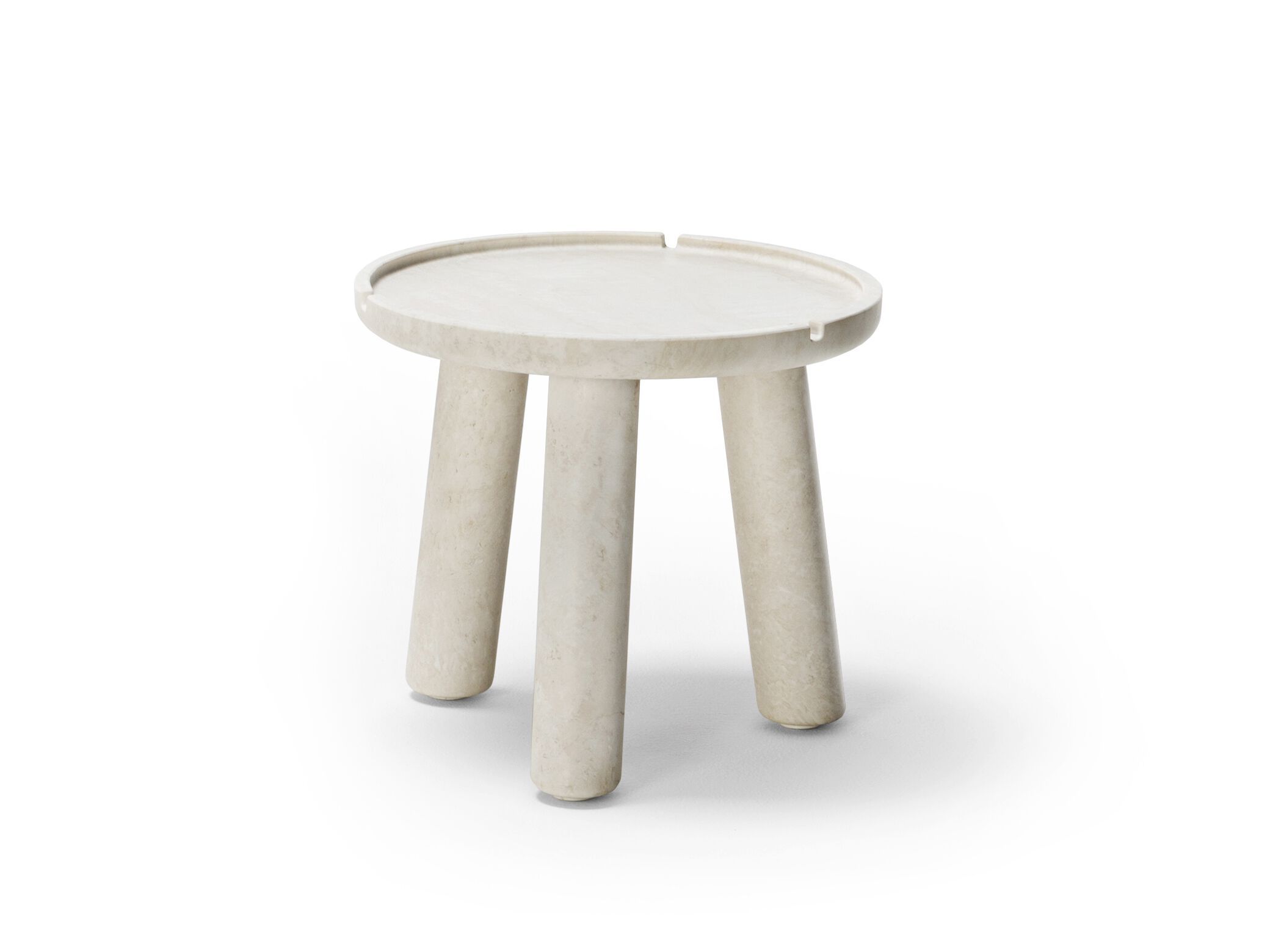 Остуни каменный низкий круглый журнальный столик Exteta Stone Line ARCH-00106073