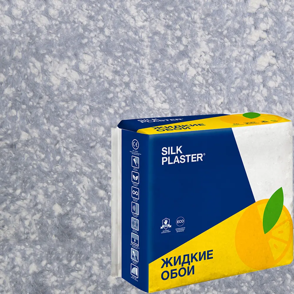 Жидкие обои Silk Plaster Absolute А308 0.83 кг цвет стальной серый STLM-2093795