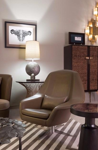 Hamilton Conte Paris Круглый сервировочный столик из массива дерева sun-id-1439492 - Вид №2