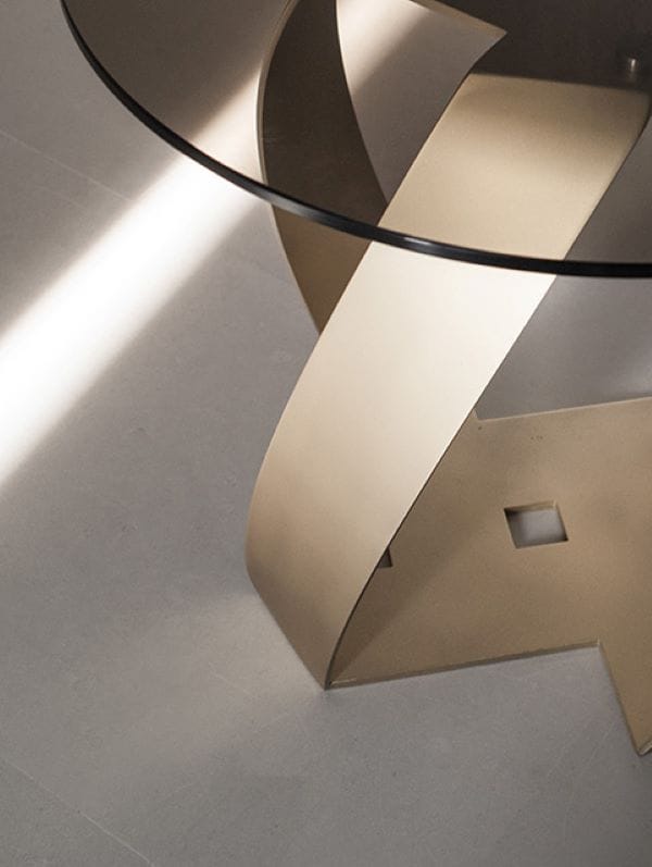 Круглый журнальный столик со стеклянной столешницей Potocco Bon Bon ARCH-00049095 - Вид №2