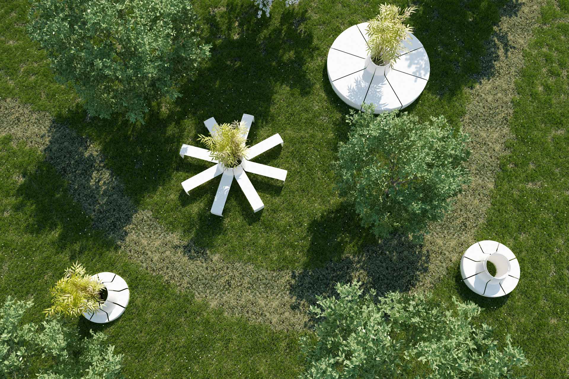 Petal Chaise Longue Details Lab23 Скамейки  - Вид №3